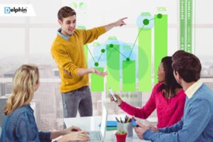 Team discussing digital marketing growth strategies with graphs and charts – Delphin Digital